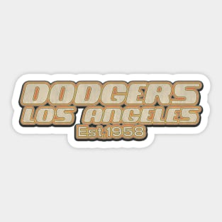 Los Angeles Dodgers  / Old Style Vintage Sticker